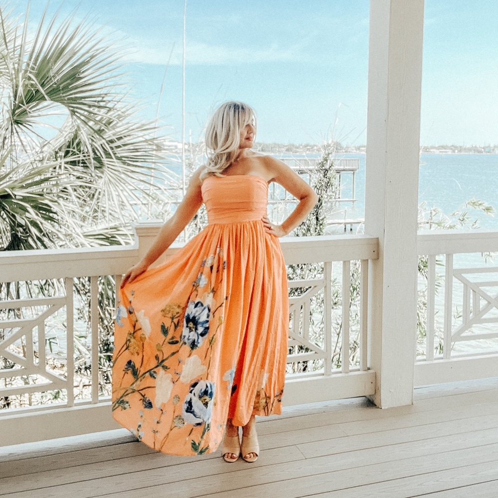 The Lorelei ruched bodice dress from Anthropologie